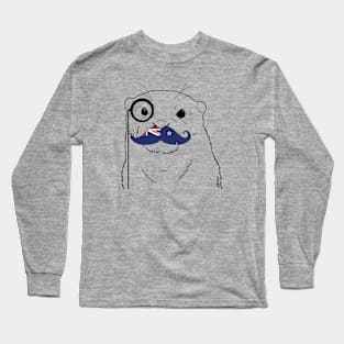 Mustache Flag New Zealand Long Sleeve T-Shirt